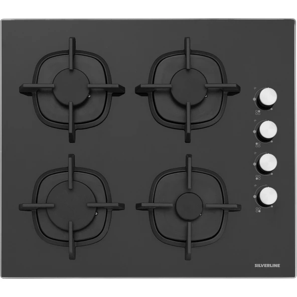 Silverline BO6501B01 - CS5343B01 - 3490 Oslo Siyah Ankastre Set - Resim 3