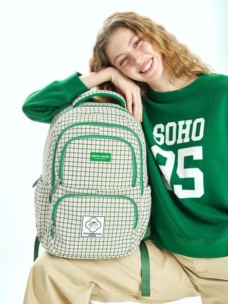 Pierre Cardin Okul Sırt Çantası Yeşil 07Pc80501-Ysl - Resim 2