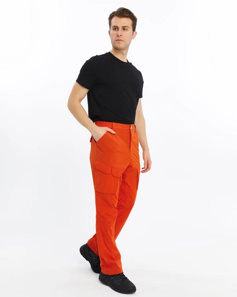 Mapamyumco Quick Dry Cargo Trekking Erkek Pantolon-TURUNCU - Resim 9