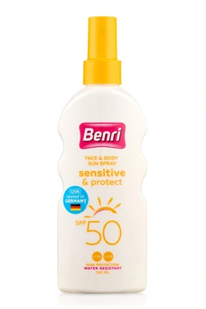 Benri Hassas & Koruma Güneş Spreyi SPF 50 – Hipoalerjenik Yüksek Koruma, 150 ml ürün görseli 1