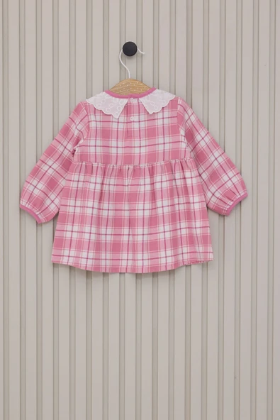 Kız Bebek Krem Elbise - 4