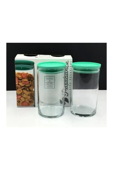 43736 Kahvaltılık Yeşil Kavanoz 730 Cc 2 Li ürün görseli 1