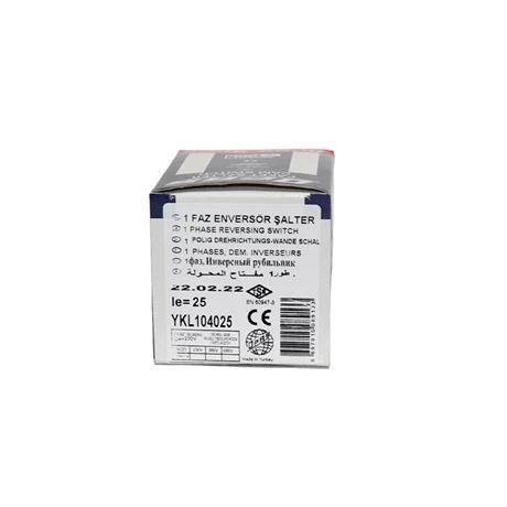 Opaş 1x25a Enversör 1-0-1 Kilitli Pako Şalter - YKL104025 - Resim 4