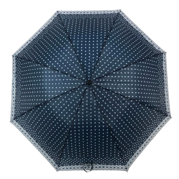 Otomatik Açılır 8 Telli 2 Katlamalı Kadın Şemsiyesi Rüzgara Dayanıklı Kırılmaz Portatif CV26L10