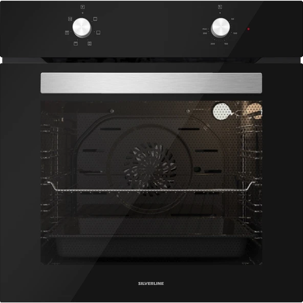 Silverline BO6501B01 - CS5343B01 - 3490 Oslo Siyah Ankastre Set ürün görseli 1