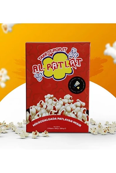 AL-PATLAT MİKRODALGADA PATLAYAN MISIR  3x100 gr ürün görseli