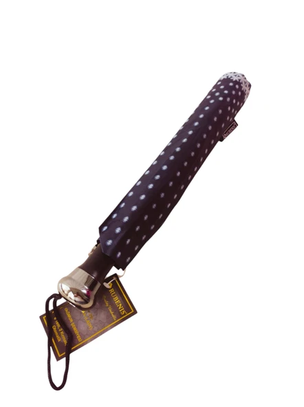 Otomatik Açılır 8 Telli 2 Katlamalı Kadın Şemsiyesi Rüzgara Dayanıklı Kırılmaz Portatif CV26L10 - 5