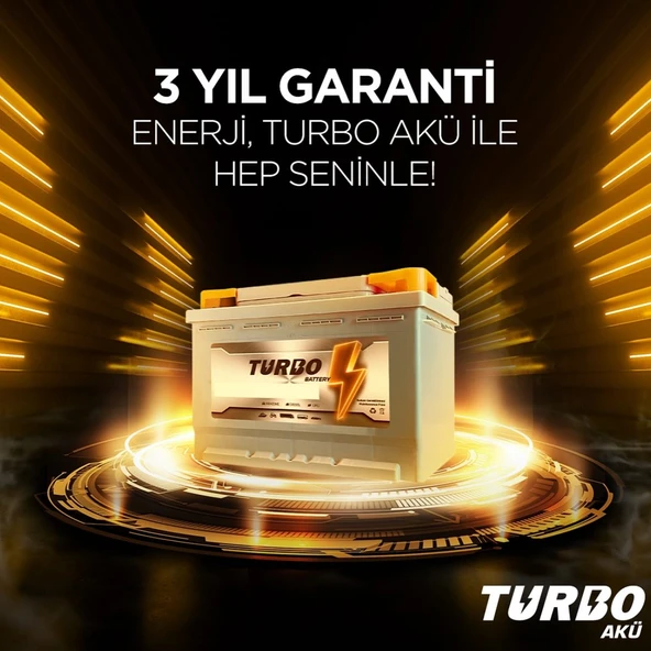 TURBO 62 AH. (60 AMPER UYUMLU) 600A (EN) (3 YIL PETLAS GARANTİLİ) (ÜRETİM TARİHİ: 2025) - 2