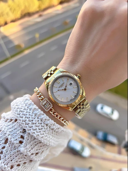 Lee Cooper Çelik Kordonlu 3 Atm Suya Dayanıklı 2 Yıl Garantili Kadın Kol Saati BC.08212.120 - Resim 2