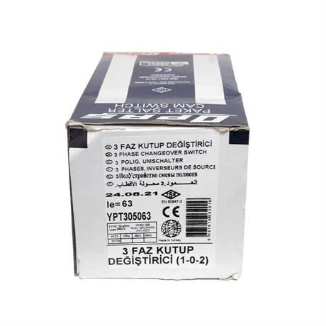 Opaş 3x63A 1-0-2 Kutup Değiştirici Pako Şalter - YPT305063 - Resim 4