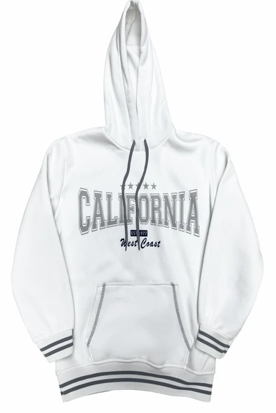 Kız Çocuk 3 İplik Kapüşonlu Kanguru Cepli Sweatshirt 12337 ürün görseli