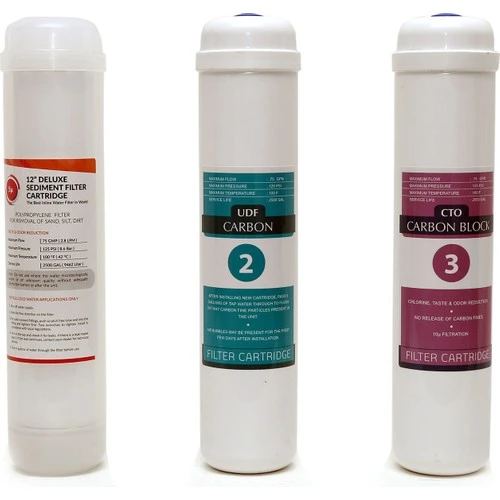 Su Arıtma Cihazı Filtresi 3 Lü Filtre Takımı Iki Karbon ürün görseli 1