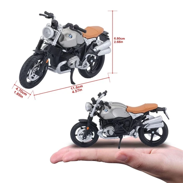 1:18 BMW R nineT Scrambler Model Motor 34007 - Resim 3