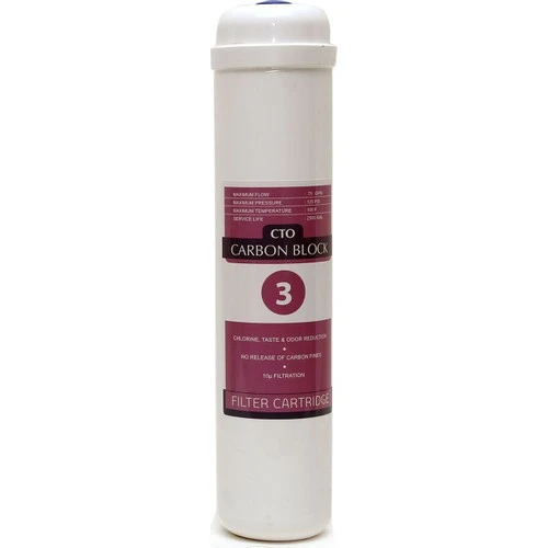 Su Arıtma Cihazı Filtresi 3 Lü Filtre Takımı Iki Karbon - Resim 2