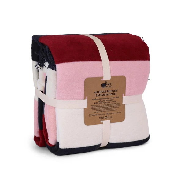 Bigghome Ritim Çift Kişilik Battaniye 200 x 220 cm - 2