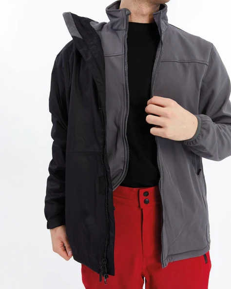 Mapamyumco 3in1 Erkek Mont-SİYAH - Resim 12