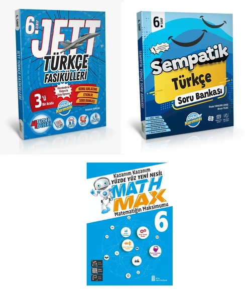 6.Sınıf Maarif Model Türkçe Jett Konu Anlatımlı Fasiküller + Sempatik Soru Bankası Seti 2025-2026 ürün görseli 1