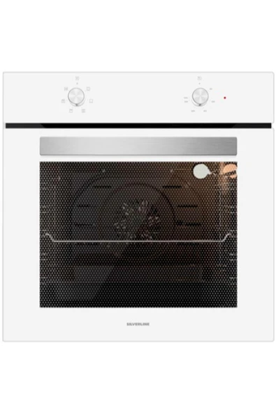 Silverline 2'li ikili Beyaz Cam Ankastre Set CS5665W01 65cm ocak - BO6501W01 Turbo - Resim 3