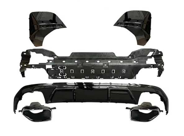 BMW YENİ 4 SERİSİ G26 GRAN COUPE M440i DİFÜZÖR + EGZOZ UCU SETİ 2020+