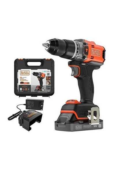 BLACK&DECKER 18V 2,0 AH KÖMÜRSÜZ DARBELİ MATKAP ürün görseli 1