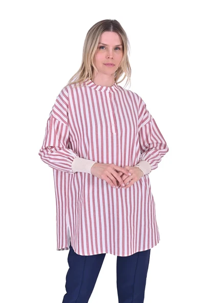 İnvee Pamuk tunik EKRU 6893 - Resim 4