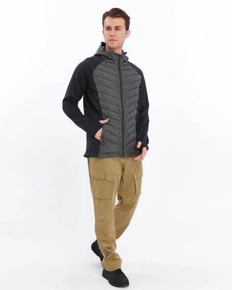 Mapamyumco Erkek Hybrid Ceket-SİYAH - Resim 9