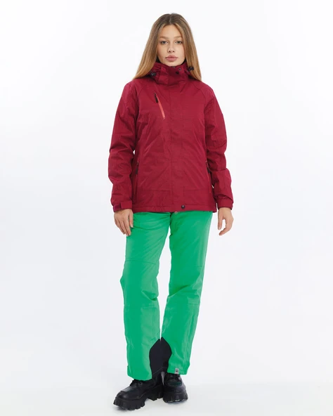 Mapamyumco 3in1 Kadın Mont-KIRMIZI - Resim 2