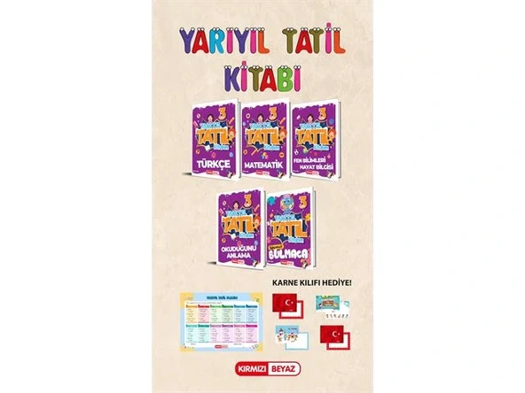 Kırmızı Beyaz 3. Sınıf Yarıyıl Tatil Kitabım Seti Yeni ürün görseli 1