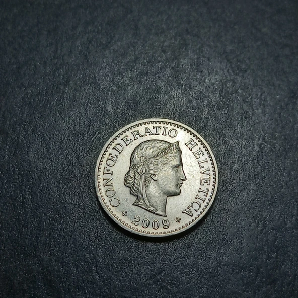 Escoines Koleksiyon 3996368ddae7e75a1c 2009 İsviçre 10 Rappen ÇİL eski yabancı madeni para - Resim 2