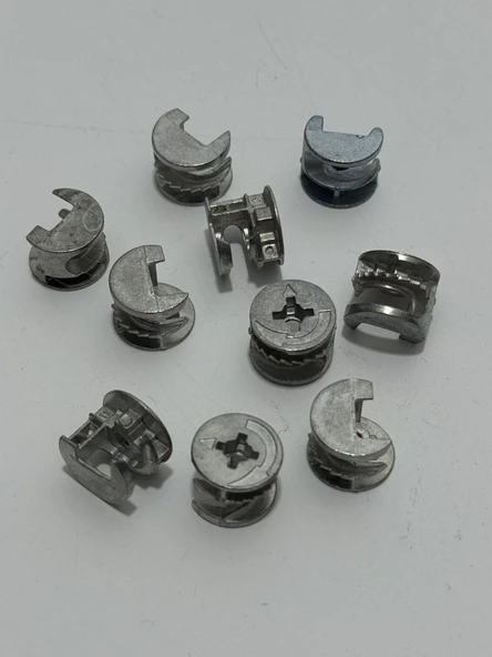 Minifix Gövde 15x12mm - Mobilya Dolap Birleştirme Bağlantı Vidası 10 Adet - Resim 5