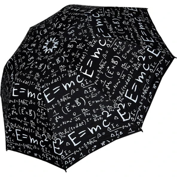 Eleven Market Matematik Formül Desenli Şemsiye Çanta Boy Şemsiye - Resim 2