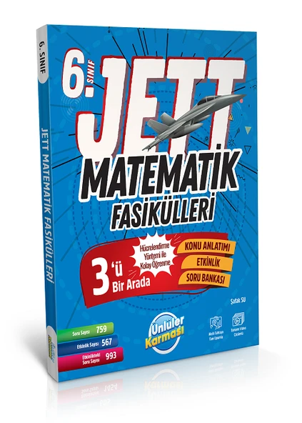 6.Sınıf Maarif Model Matematik Jett Konu Anlatımlı Fasiküller + Sempatik Soru Bankası Seti 2025-2026 - Resim 2