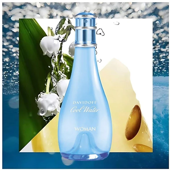 Davidoff Cool Water Woman EDT 200 ml Kadın Parfümü - Resim 4