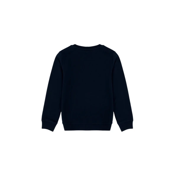 Çocuk Siyah Basic Bisiklet Yaka Sweatshirt 50269417 - Resim 7