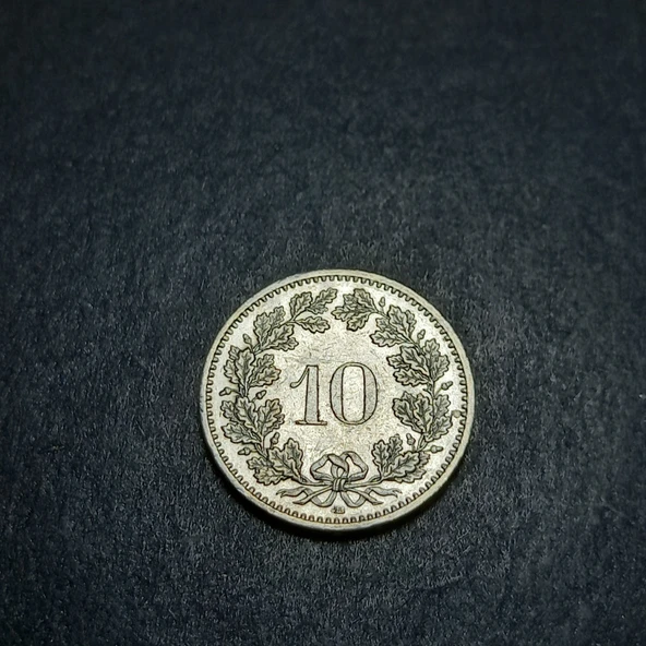 Escoines Koleksiyon 3996368ddadae51694 2011 İsviçre 10 Rappen ÇİL eski yabancı madeni para - Resim 5