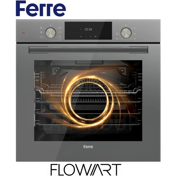 Ferre Flowart Serisi Gri Set (ED078+ QMS63CPR +D065 ) - Resim 5