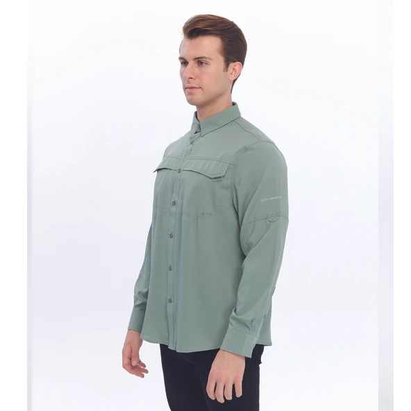FreeCamp Novella Erkek Gömlek-YEŞİL - Resim 12
