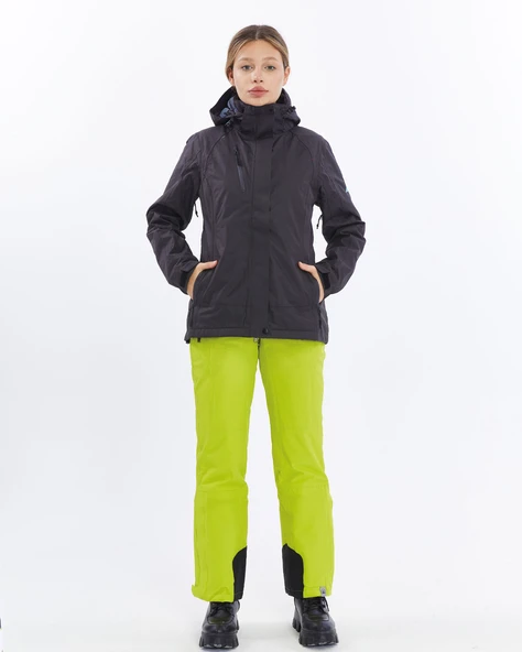 Mapamyumco 3in1 Kadın Mont-SİYAH - Resim 2