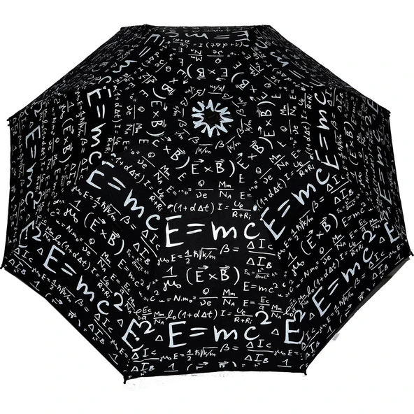 Eleven Market Matematik Formül Desenli Şemsiye Çanta Boy Şemsiye ürün görseli