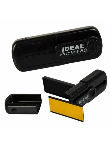 Şirket/Firma Cep Kaşesi Pocket-80 (50mmx19mm) Mavi Keçeli Siyah Kaşe - Resim 2