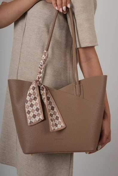 Kriste Bell Kadın Çanta Vizon 26763 - Resim 4