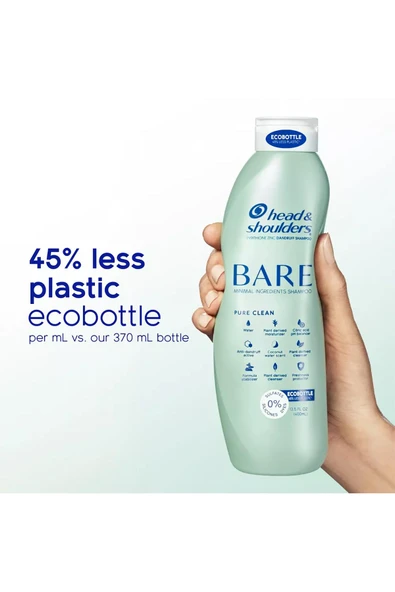 Head & Shoulders Bare Pure Clean Kepek Şampuanı 400ML - Resim 5