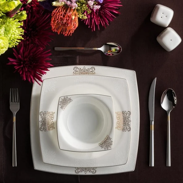 Karaca Fine Bone New Lotus Kare Yemek Takımı Yedek Parça 153.03.07.8282 - 2