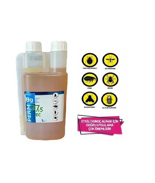 Bg Perm 27,5 Ec Haşere İlacı 1 LT Karasinek, Sivrisinek , Pire, Tahtakurusu, Kene İçin Yeni Üretim ürün görseli