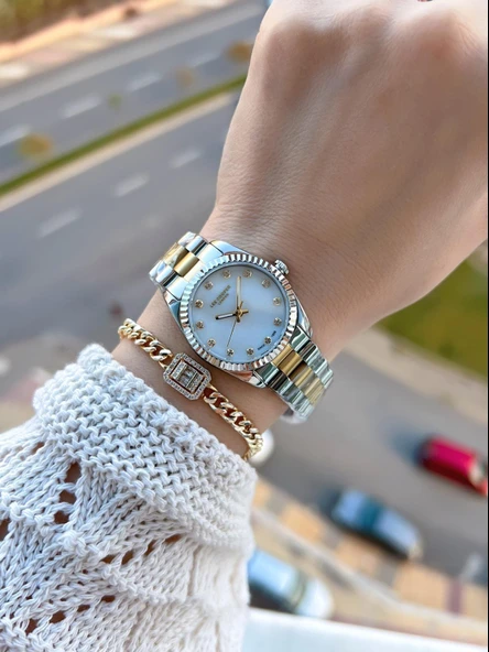 Lee Cooper Çelik Kordonlu 3 Atm Suya Dayanıklı 2 Yıl Garantili Kadın Kol Saati BC.08212.220 - Resim 2