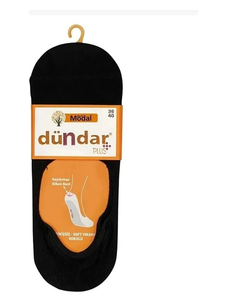 Dündar 6 Çift Modal Silikon Destekli Burun Dikişsiz Parfümlü Kadın Babet Çorap - Resim 5