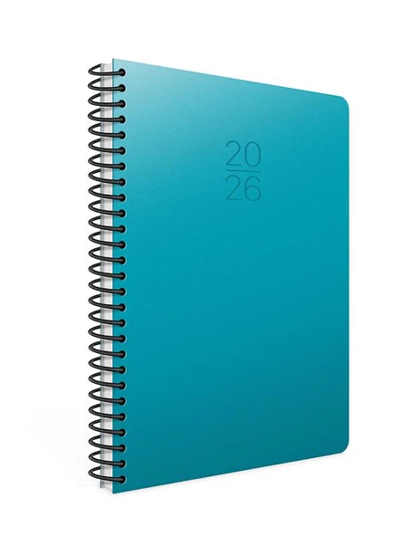 Gıpta 2026 Spiralli Haftalık Ajanda 20x28 cm 422-SEK Turkuaz ürün görseli 1