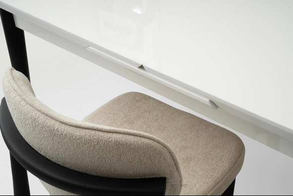 Tekno Polo MDF Açılır Mutfak Masa Sandalye Takımı 90x160 - Resim 3