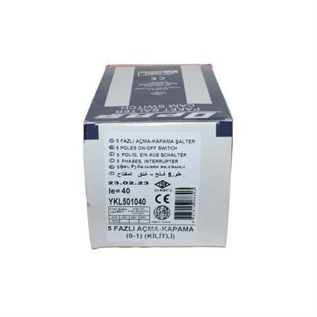Opaş 5x40A 0-1 Aç-Kapa Kilitli Tip Şalter - YKL501040 - Resim 4