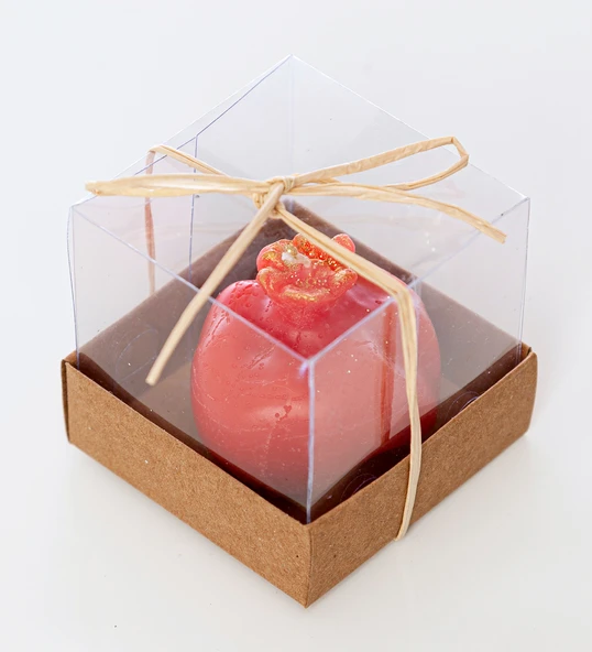 Kırmızı Altın Nar Mum - 2